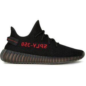 adidas YEEZY BOOST 350 V2 'BRED' 11.5 Like New Authentic black red